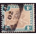 FEDERATED MALAY STATES 1901 1c Tiger Grey-brown...