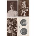 King George V Queen Mary 4x RPC Old Postcard s