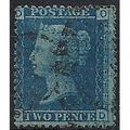 1858 SG45 2d Blue Plate 9 Good/Fine Used Check ...