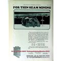 VULCAN IRON WORKS 1928 Thin Seam Mining coal mi...