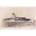 Real Photo H.M.S. Glorious Aircraft Carrier Pos...
