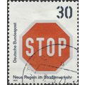 GERMANY, Give Way, Stop Sign, orange 1971, 30pf...