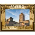 Fresno California Laser Engraved Wood Picture F...