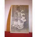 5 GIRLS WITH NURSE/NANNY unused antique photogr...