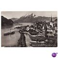 RP Postcard Lucerne Paddle Steamer WEGGIS Switz...