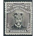 Rhodesia 1913 SG209 2d Black & Grey Perf 14 Mou...