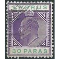 Cyprus 1904 SG63 30pa Green & Carmine Fine Used...