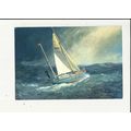 Yacht LIVELY LADY Postcard by Dixon (SS. 7437)