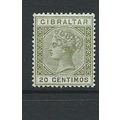 gibraltar stamps victoria sg 25 sg 25 hm