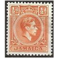 Jamaica 1951 SG121a 1/2d Orange Mounted Mint . ...