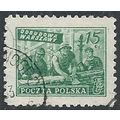 Mi 679: 15 gr. yellowish green Reconstruction o...