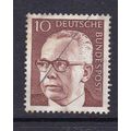 GERMANY 1970 PRESIDENT HEINEMANN 10pf USED SG1536