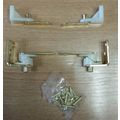 1 Set of 2 Focus Saloon Door Hinges for Salon S...