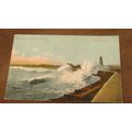 Early Jarrold Series postcard - Rough sea @ Gor...