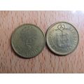 Portugal 1986 $5 Escudos Brass Coin