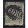 BRITISH GUIANA 1866-71 PERF 10 GREEN 24c USED S...