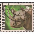 ZIMBABWE, MAMMALS, White Rhinoceros, green 1980...