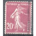 France 1925 - 20c purple - Sower - no ground - ...