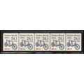 2266 24.1c Tandem Bicycle Very Fine MNH Dry Gum...