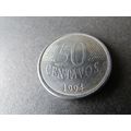 1994 BRASIL FIFTY CENTAVOS FREE POST. AO