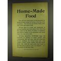 1903 Royal Baking Powder Ad - Home=Made Food