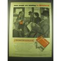 1953 du Maurier cigarettes Ad - more people are smoking du Maurier