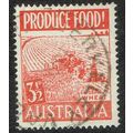Australia 1953 Food Production 3½d Scarlet SG25...
