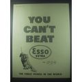 1954 Esso Extra Petrol Ad - You can't beat Esso Extra