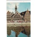 Gent Graslei Quai aux Herbes Belgium Postcard u...