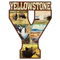 Yellowstone National Park Capitol Y Fridge Magnet