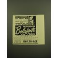 1959 RKO Palace Belafonte In Person at the Palace Ad - Event Extraordinary!