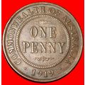 BRITAIN DIES: AUSTRALIA★1 PENNY 1919 DOT★GEORGE...