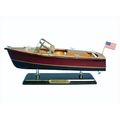 Wooden Chris Craft Triple Cockpit Model Speedbo...