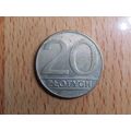 Poland 1989 20 Zlotych Coin