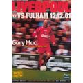 LIVERPOOL v FULHAM PREMIER LEAGUE 2001