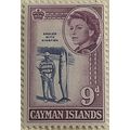 Cayman Islands QEII 1962 9d Ultramarine & Purpl...