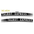 2 x Campervan Motorhome Decal Talbot Express DE...