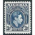Nigeria 1938 SG53 3d Blue Mounted Mint .. ..