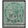 Dominica 1886 SG17 1/2d on 6d Green Mounted Min...