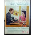 7UP 1959 SEVEN UP records vintage ad