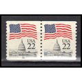 2115a 22c U.S. Flag Very Fine MNH CNP Left 22 P...