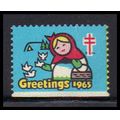 WX224 1965 Christmas Seal Fine MNH KA8689