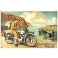 Advertising TRIUMPH T100 Postcard (Mayfair BB 672)