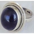 Dark purple glass ring