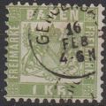 Mi 23 used 1868 Baden Cat € 10