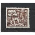 GB.SG433 1 1/2d Brown.Mounted Mint.Jun25b