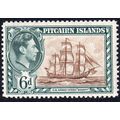 Pitcairn Is Sg6 6d Brown & Grey-Blue Fresh un m...