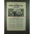 1928 Willys-Knight Six Car Ad - A New Six for $1145!!
