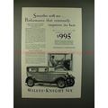 1928 Willys-Knight Standard Six Coach Car Ad - Smoother