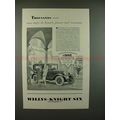 1928 Willys-Knight Standard Six Coach Car Ad - Power!